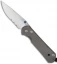 Chris Reeve Large Sebenza 21 Knife (3.625" Stonewash Serr)