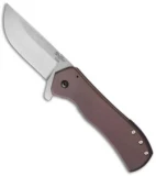 Doc Shiffer Field Grade Recon Knife RB Brown Backspacer (3.5" Stonewash)