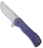 Doc Shiffer Field Grade Recon Knife Purple Backspacer (3.5" Stonewash)