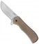 Doc Shiffer Field Grade Recon Knife Bronze Ti/Stand-offs (3.5" Stonewash)