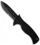 Emerson Rangemaster Sheepdog Spear Point Flipper Knife (3.5" Black Serr)