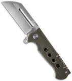 Andre de Villiers Mid-Tech Butcher V2 Frame Lock Knife Ano (3.75" Satin) AdV