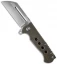 Andre de Villiers Mid-Tech Butcher V2 Frame Lock Knife Ano (3.75" Satin) AdV