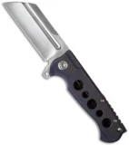 Andre de Villiers Mid-Tech Butcher V1 Frame Lock Knife Purple (3.75" Satin) AdV