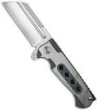 Andre de Villiers Mid-Tech Butcher V1 Frame Lock Knife Green (3.75" Satin) AdV