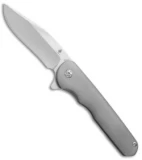 Kizer Cutlery Flashbang Flipper Knife Titanium (3.5" Stonewash) Ki454A1