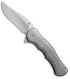 Kizer Cutlery Dorado Flipper Knife Titanium (3.5" Stonewash) Ki455A1