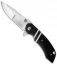 Olamic Cutlery Wayfarer Flipper Knife Black/White G-10 (4" Satin Compound) W697