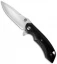 Olamic Cutlery Wayfarer Flipper Knife Black G-10 (4" Satin) W642