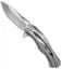 Custom Knife Factory Decepticon-1 Flipper Titanium Liner Lock (4" Stonewash)