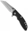 Hinderer Knives XM-18 3.0 Wharncliffe Flipper Knife Black G-10 (Stonewash)