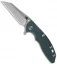 Hinderer Knives XM-18 3.0 Wharncliffe Flipper Knife Green G-10 (Stonewash)