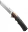 Jason Clark Tanto Flipper Knife Moku-Ti/Carbon Fiber (3.6" Satin)