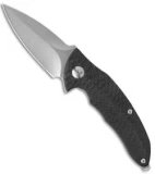 Brous Blades Caliber Flipper Liner Lock Knife Carbon Fiber (3" Stonewash)
