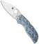 Spyderco Chaparral 3 Blue Stepped Titanium Knife (2.75" Satin) C152STIBLP