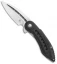 Begg Knives Mini Glimpse Liner Lock Knife Black/Carbon Fiber (3" Fluted)