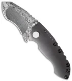 DireWare Custom S-90 Frame Lock Knife Titanium (3" Damascus)