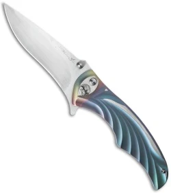 Brian Tighe Custom Tighe Coon Knife Anodized Titanium (3.75" Satin)