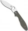 Spyderco Khukuri by Ed Schempp Folding Knife Green G-10 (Plain) C125GPFG Kukri
