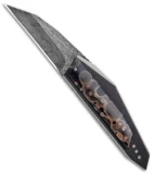 Corrie Schoeman Custom N Able Liner Lock Knife Resin Composite (3.25" Damascus)