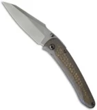 Gavko Custom Frame Lock Knife Titanium (3.5" Stonewash)