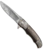 George Muller LL-BB Flipper Knife LSCF/Meteorite (3.75" Damasteel)