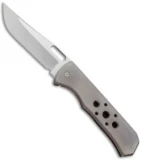 Chuck Gedraitis Small Marauder Frame Lock Knife Titanium (3.25" Satin)