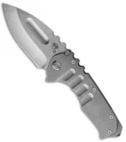 Medford Praetorian T Drop Point Frame Lock Knife Tumbled (3.75" Stonewash) MKT