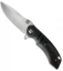 Olamic Cutlery Wayfarer Flipper Knife CF/Acrylic Pearl Inlays (4" Polish) W576