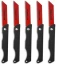 TOPS Knives Pocket Survival Saw Folding Knife Kydex 5 Pack (3" Red) PSSW-05