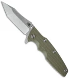 Hinderer Knives Eklipse Flipper Knife OD Green G-10 (3.5" Stonewash)