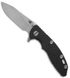 Hinderer Knives XM-18 3.0 Slicer Flipper Knife Black G-10 (Stonewash)