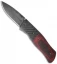 Burr Oak Knives Sidewinder II Knife Burlap Micarta/CF (3.5" Black)