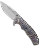 Kizer Cutlery Ki401X1 Flipper Frame Lock Knife Titanium (3.5" Stonewash)