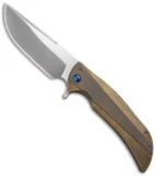 Ferrum Forge Custom NGFR Flipper Knife Gold (4" Two-Tone)
