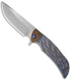 Ferrum Forge Custom NGFR Flipper Knife Jigged (4" Two-Tone)