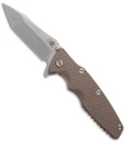 Rick Hinderer Eklipse Flipper Knife Flat Dark Earth G-10 (3.5" Stonewash)