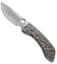 Deviant Blades Buffalo Frame Lock Knife Titanium (4" Satin)