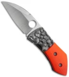 Deviant Blades U.N. Model Frame Lock Knife Orange G-10/Ti (2.625" Satin)