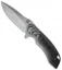 Olamic Cutlery Wayfarer Flipper Knife Carbon Fiber/Twill (4" Matte) W479