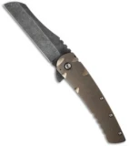 Robert Carter Custom Generalist Flipper Knife Titanium (3.375" Acid Wash)