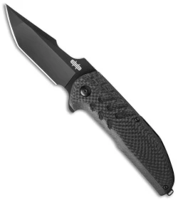 Brous Blades Turpin Strife Flipper Knife Carbon Fiber (3.75" Blackout)