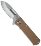 Medford TFF-4 Sub-Compact Frame Lock Knife Coyote/Tumbled (3.4" Stonewash) MKT