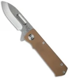 Medford TFF-4 Sub-Compact Frame Lock Knife Coyote/Flame (3.4" Stonewash) MKT