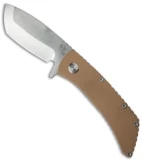 Medford TFF-2 Flipper Frame Lock Knife Coyote G-10 (4" Stonewash) MKT