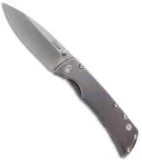 Kizer Cutlery Ki4424A2 Frame Lock Knife Titanium (4.25" Stonewash)