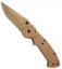 CRKT Crawford Kasper Liner Lock Knife Tan Zytel (3.75" Serr) 6783DZ