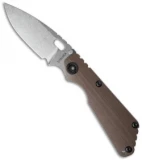 Strider SnG CC Frame Lock Knife Coyote G-10 (3.5" Stonewash)