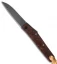 Hiroaki Ohta Knives OFF-L Friction Folder Knife Rosewood Burl (3" Damascus)
