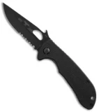 Emerson Endeavor BTS Wave Knife Black G-10 (3.4" Black Serr) USA